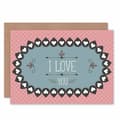 Miniatyrbild 1 av 3: Wee blue coo - CL1605 - Kort Voeux Romance Valentin Orne Coeur Love