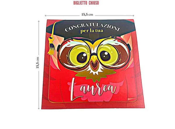 Gratulationskort - födelsedagskort - Lina officine grafiche kreativt korrespondenskort - 90-027