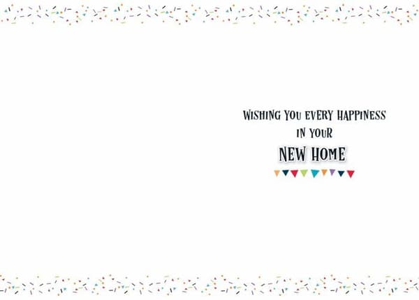 Piccadilly Greetings - A11862 - Group Ltd Modern New Home Card, 7" x 5", Beige