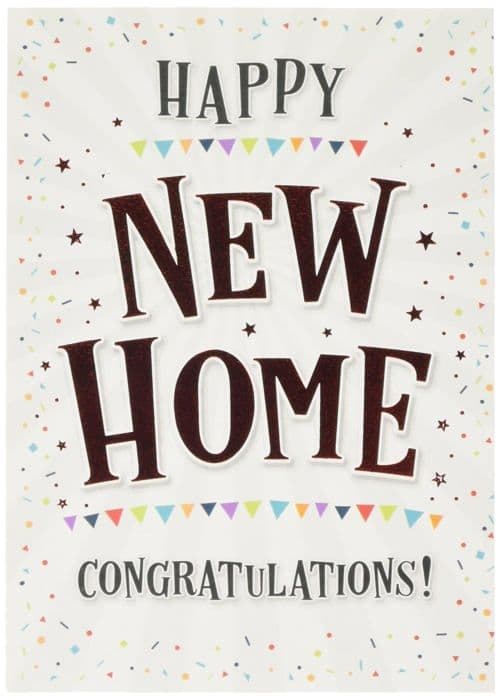 Piccadilly Greetings - A11862 - Group Ltd Modern New Home Card, 7" x 5", Beige