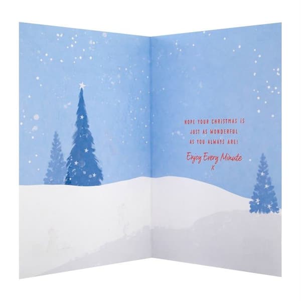 Hallmark - 25561878 - Julkort till morfar - Söt vinterdesign illustrerar eviga vänner