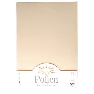 Pollenkort A4 120g elfenben - Etui med 50 ark