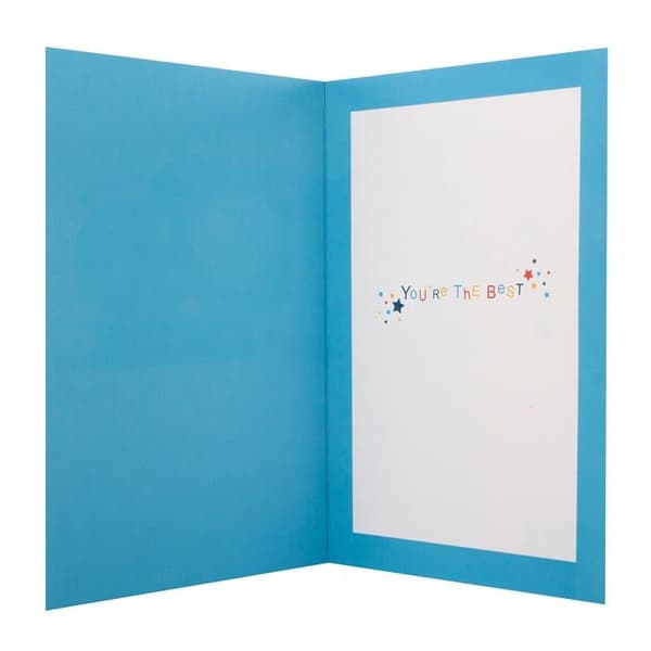 Hallmark - 25568867 - Fars dag kort för pappa - Snyggt silverfärgat design med glitter