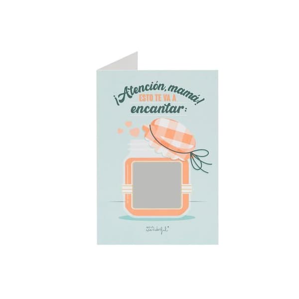 Kort meddelande Mr. wonderful - WOA2401650ES - Skrapkort - Var försiktig, mamma! Du kommer att älska det!