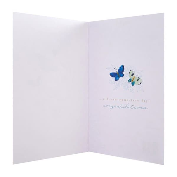 Hallmark - 25571300 - Bröllopskort för par - Traditionella gyllene ringar