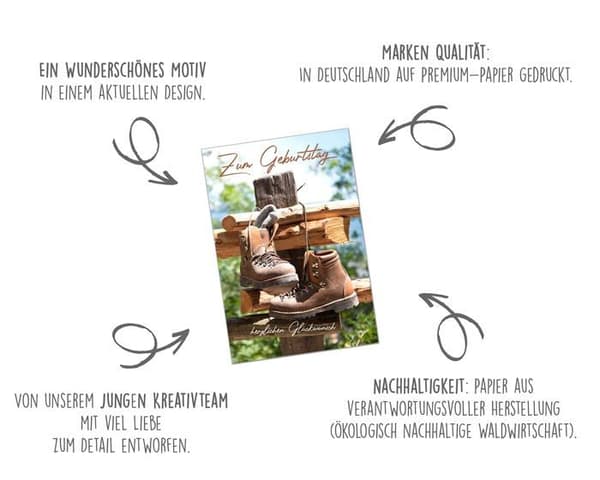 Seidel Edition - 21530 - Högkvalitativt födelsedagskort med kuvert G3056 SW022