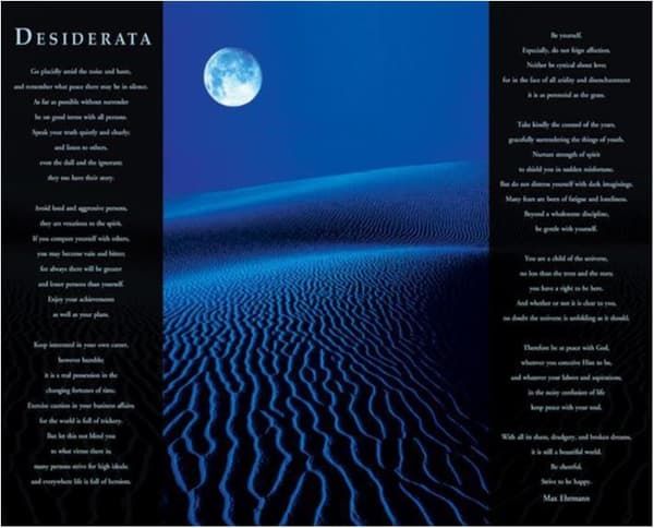 Desiderata - Blå måne i öknen