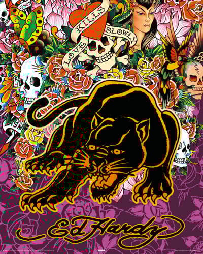 Ed Hardy Poster Black Panther