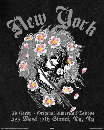 Ed Hardy Poster New York