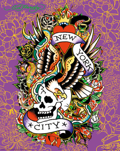 Ed Hardy Poster New York city