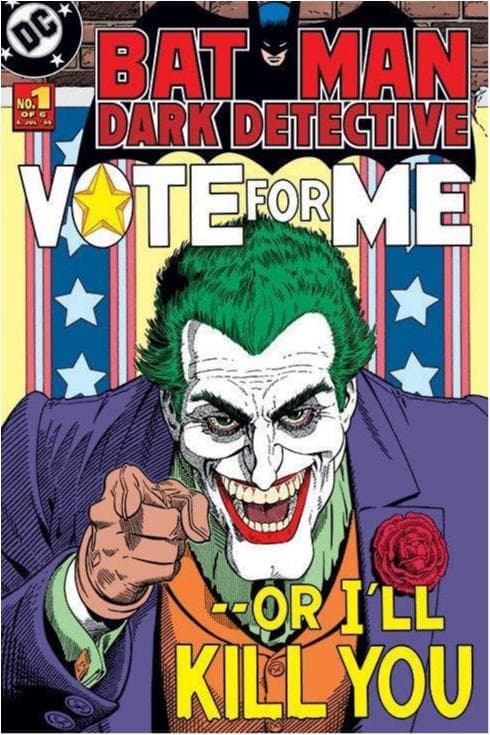 Poster - Batman - Joker - Vote for me