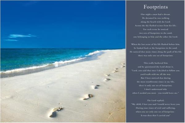 Footprints - Fotsteg i sanden