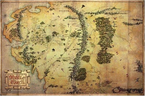 Middle Earth - The Hobbit - Journey Map