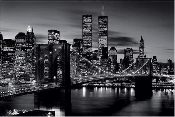 New York - Brooklyn bridge - Twin Towers