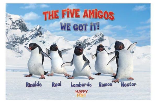 Happy Feet - The Five Amigos