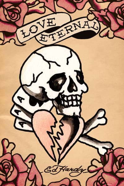 Ed Hardy Poster Love eternal
