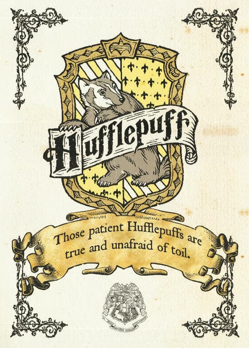 Pergament - Harry Potter - Hufflepuff Crest