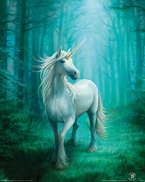 Anne Stokes - Forest Unicorn, Enhörning