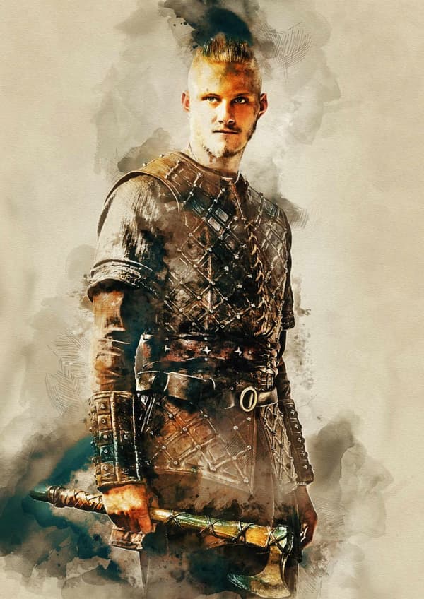A3 Print - Vikings - Bjorn Lothbrok