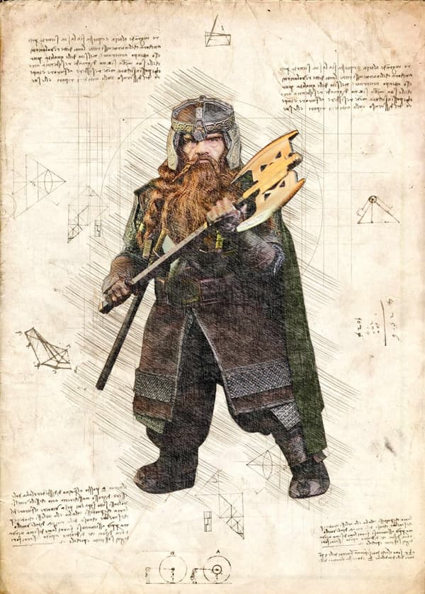 A3 Print - Lord of the rings - Gimli