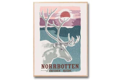 Poster Norrbotten 30x40 cm