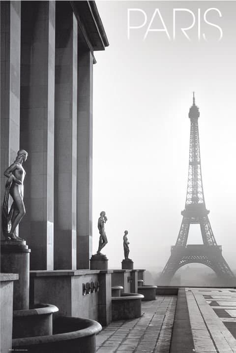 Paris - Eiffeltornet Black and White
