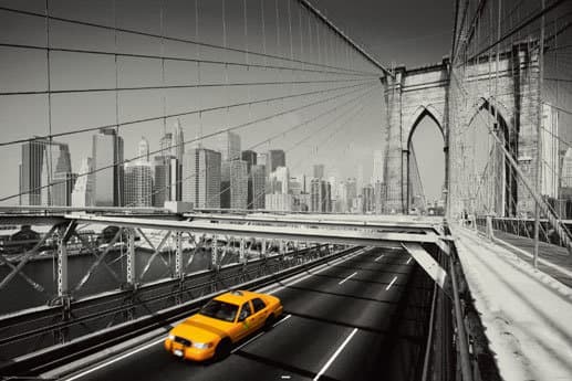 Taxi on Bridge