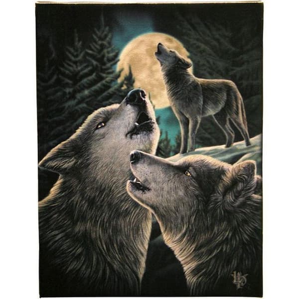 Lisa Parker Wolf Song Canvas Multicoloured Small