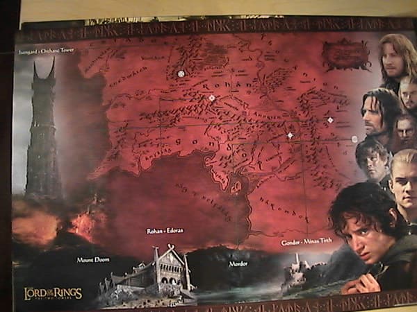 Lord of the Rings: The Two Towers - Rohan & Gondor map