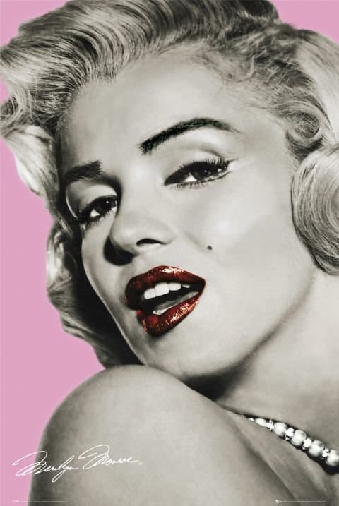 Marilyn Monroe - Red Lips Pink