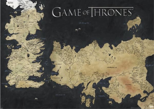 Game of thrones - Map of Westeros and Essos