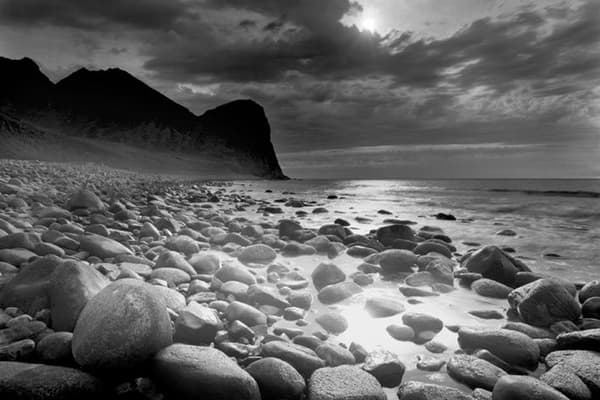 Pebble Beach - Black and White