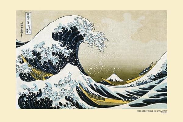 Hokusai - The great wave of Kanagawa - Asiatisk konst