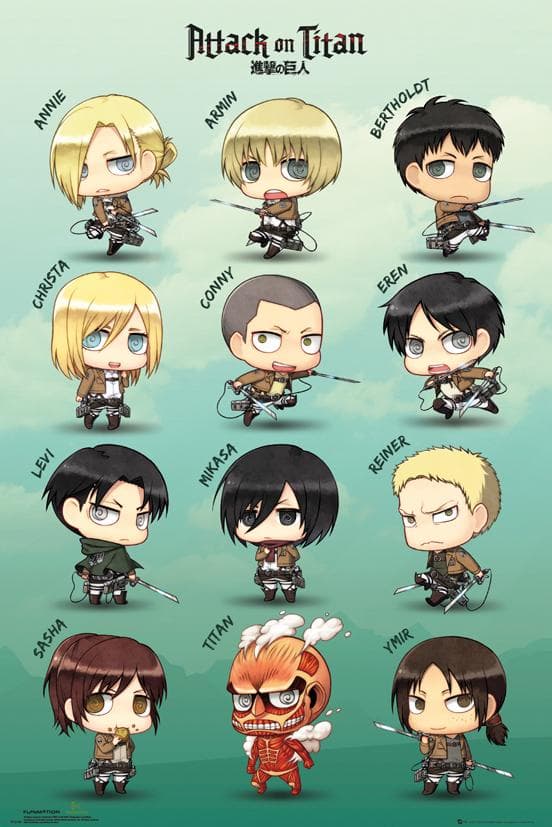 Attack On Titan - Chibi Characters