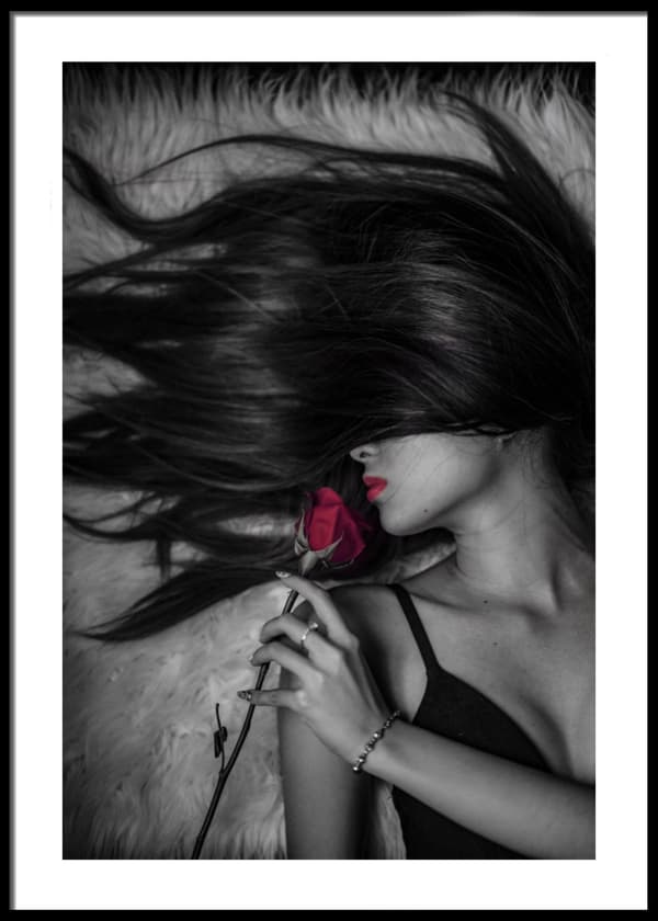 Red Rose Poster 21x30cm