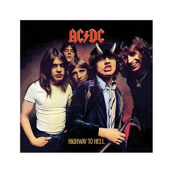 AC/DC Highway to Hell lærred print Multicoloured One Size