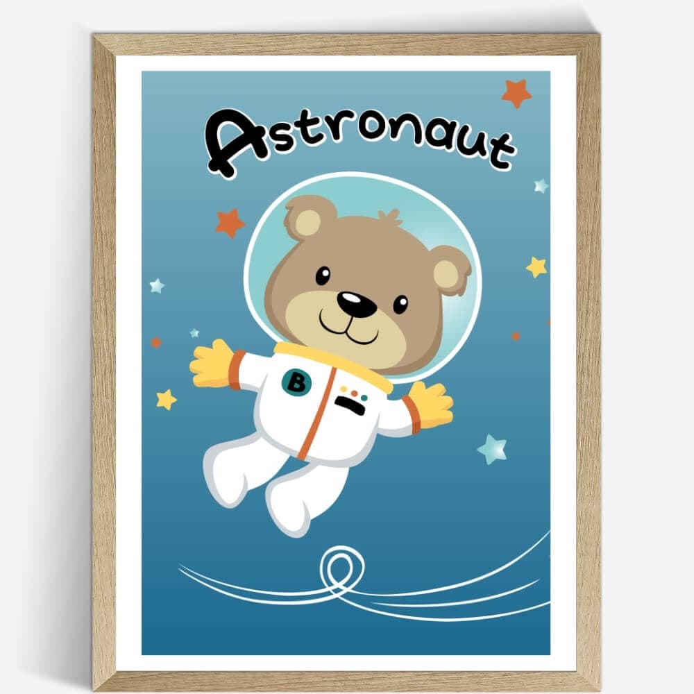 Plakat - Astronaut Bear