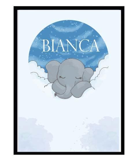 Poster namn Bianca Elefant Barn