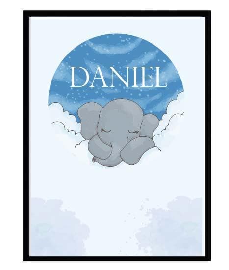 Poster namn Daniel Elefant Barn