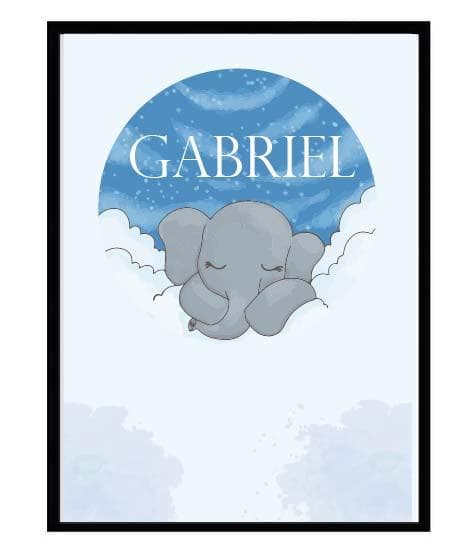 Poster namn Gabriel Elefant Barn