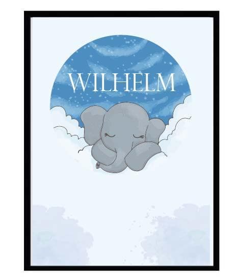 Poster namn Wilhelm Elefant Barn