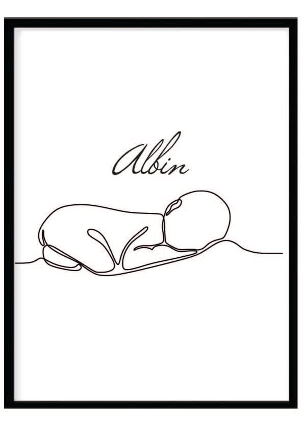 Poster namn Albin Barn