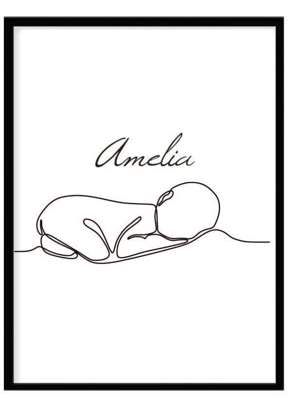 Poster namn Amelia Barn
