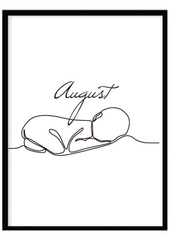 Poster namn August Barn