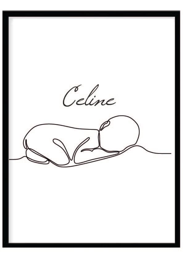 Poster namn Celine Barn