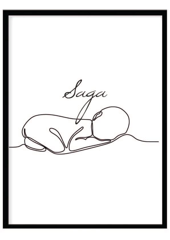 Poster namn Saga Barn