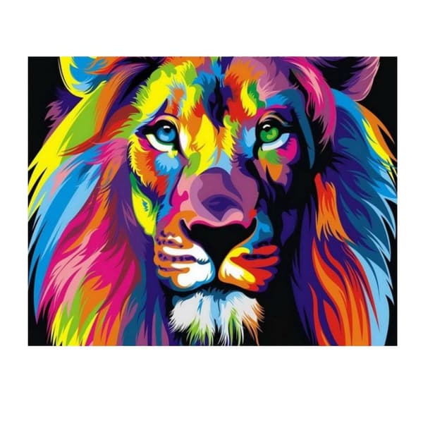 Lerretsposter, Løve - 40 x 60 cm