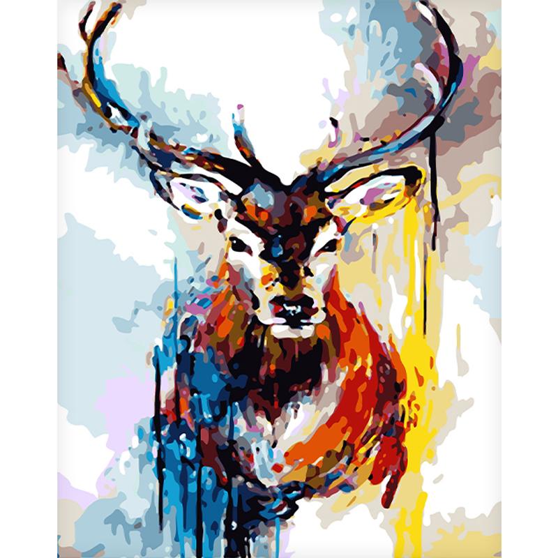 Canvasposter, Hjort - 60 x 75 cm