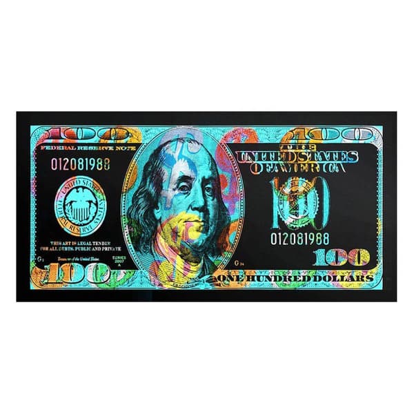 Canvasposter, 50 x 100 cm - 100 Dollar - Nr. 3