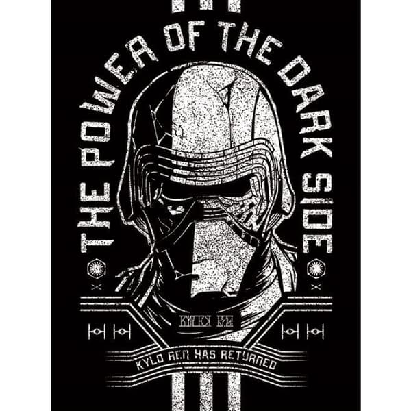 Star Wars: The Rise of Skywalker Kylo Ren Has Returned Canvas Print White/Black 80cm x 60cm